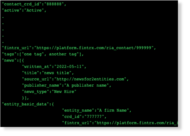 FINTRX Custom API Data Feed