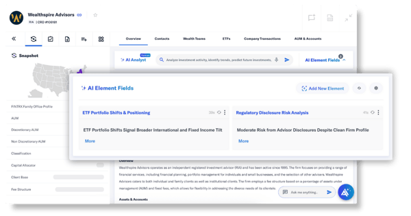 FINTRX AI Elements profiles