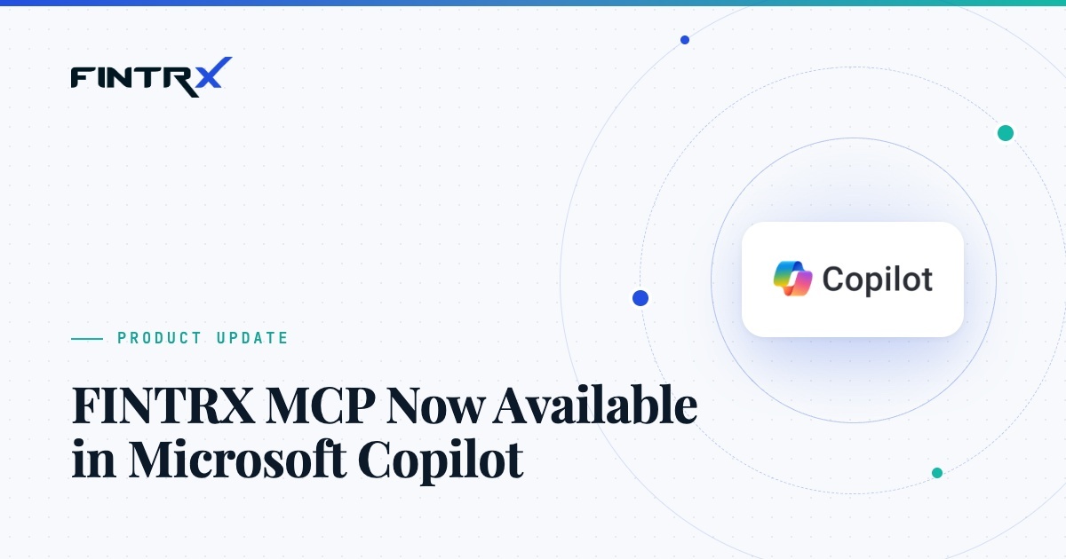 FINTRX MCP Now Available in Microsoft Copilot