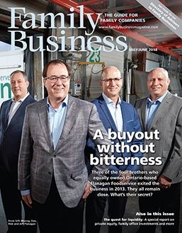 Family Business Magazine MayJune 2018 Cover
