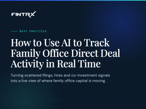 How to Use AI to Track Family Office Direct Deal Activity in Real Time
