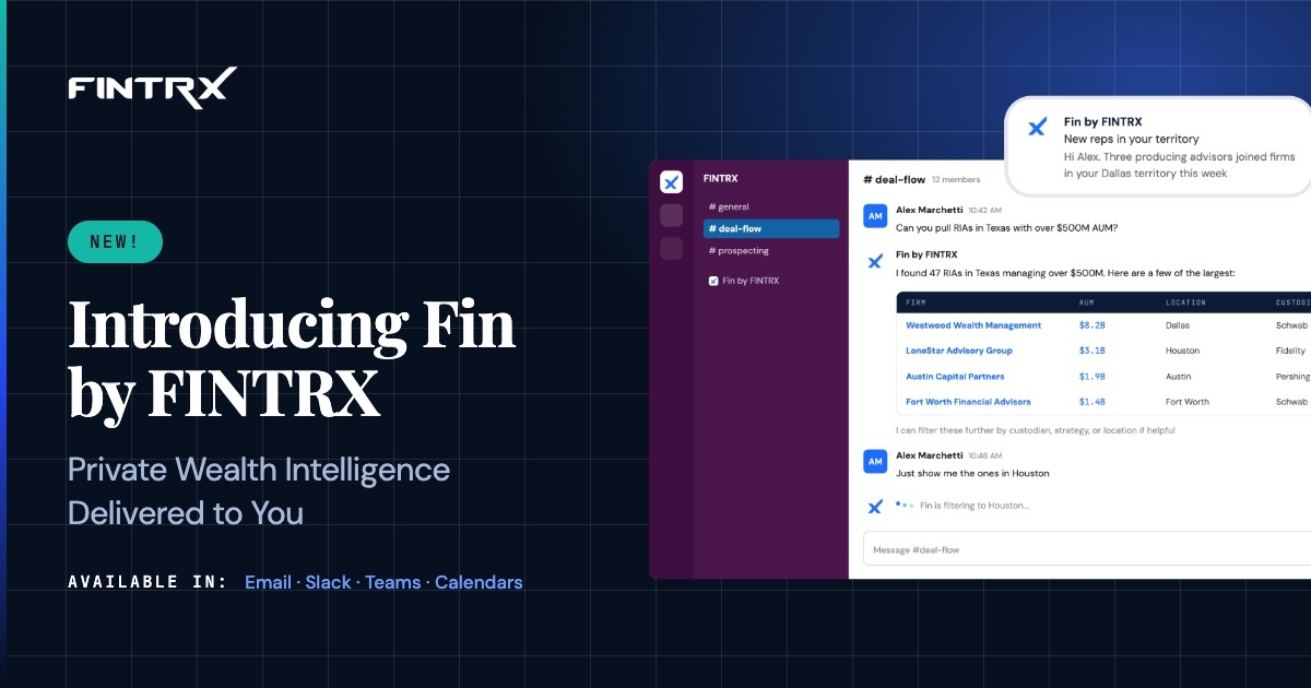 Introducing Fin by FINTRX: Private Wealth Intelligence, Delivered to You
