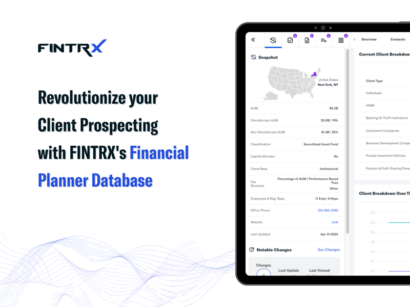 Revolutionize your Client Prospecting with FINTRX's Financial Planner Database