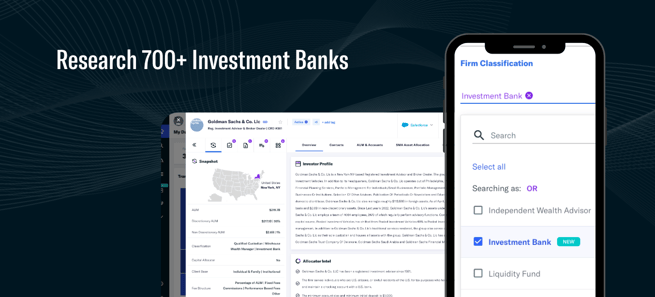 FINTRX investment bank firm classification