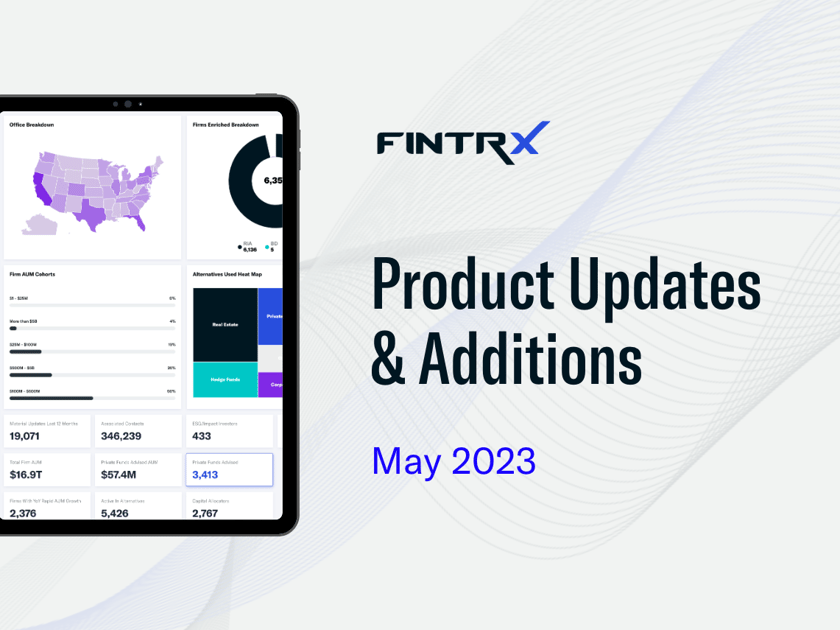 fintrx may 2023 product updates & additions
