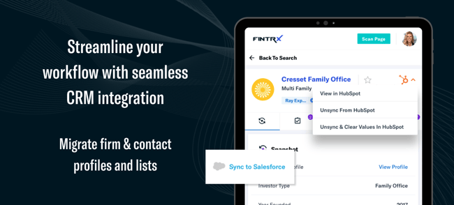 improved fintrx crm functionality