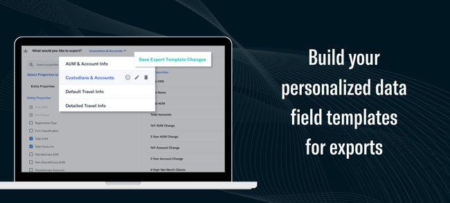 custom export templates