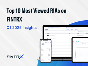 Top 10 Most Viewed RIAs on FINTRX – Q1 2025 Insights