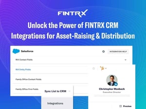 Unlock the Power of FINTRX CRM Integrations for Asset-Raising & Distribution