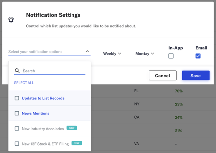 notification screen
