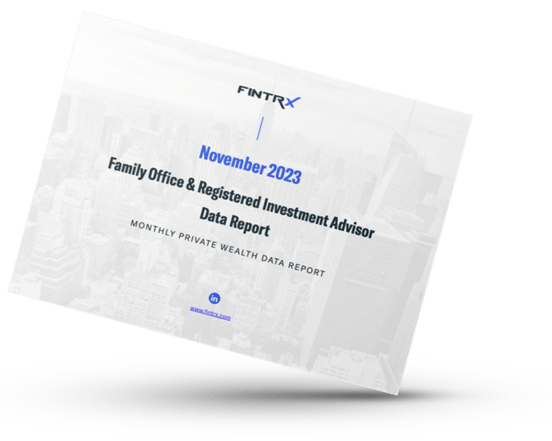 FINTRX Family Office & RIA Monthly Data Report - November 2023