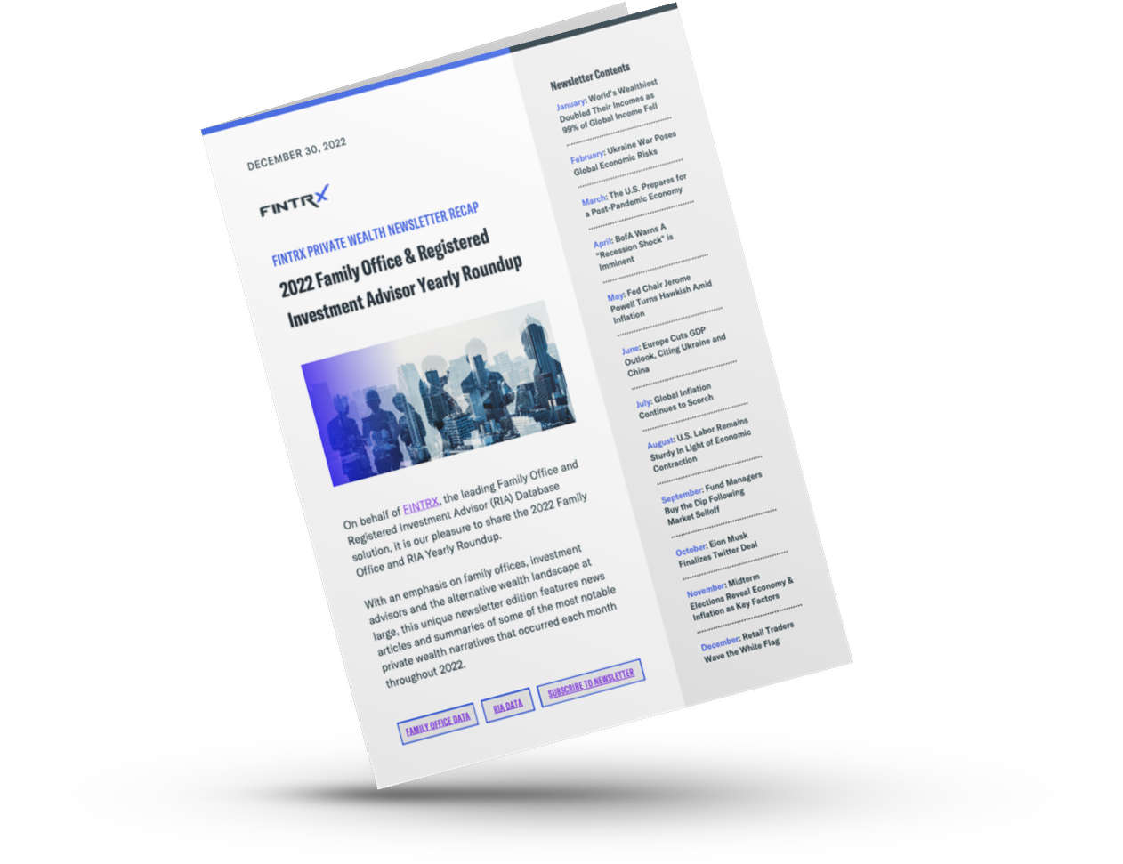 2022 FINTRX Family Office & Registered Investment Advisor Annual Roundup