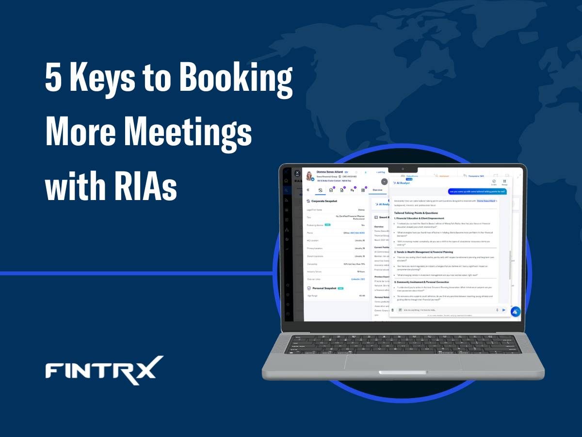 5 Keys to Booking More Meetings with RIAs