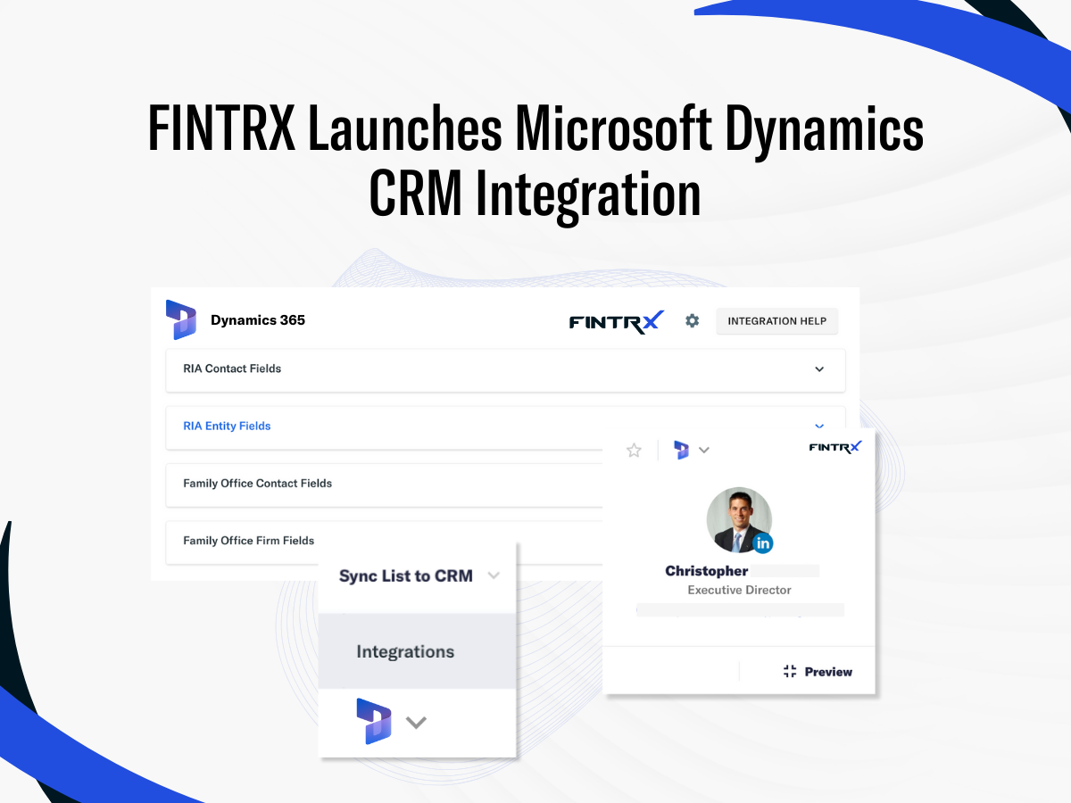 FINTRX Launches Microsoft Dynamics CRM Integration