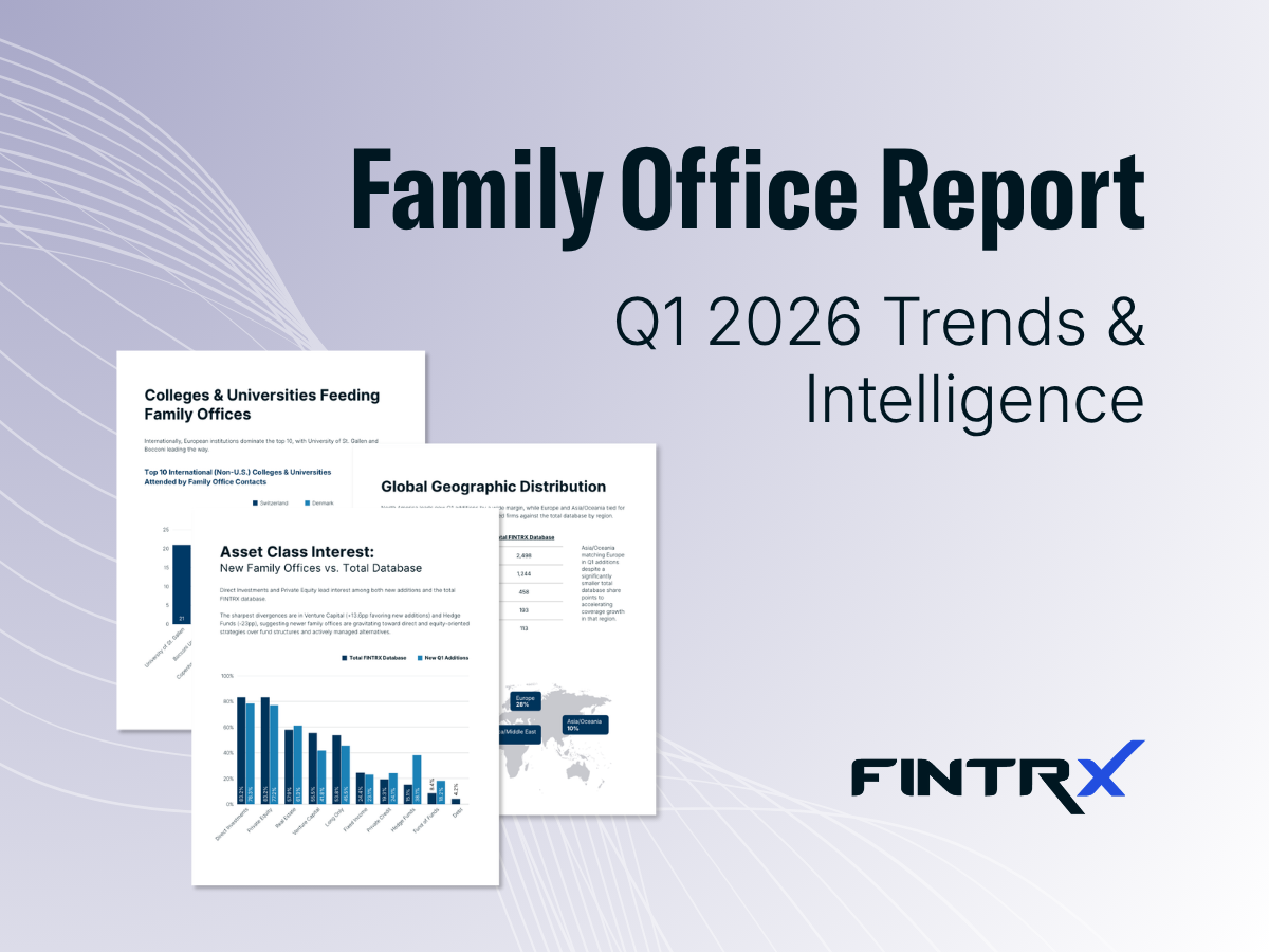 Family Office Report: Q1 2026 Trends & Intelligence