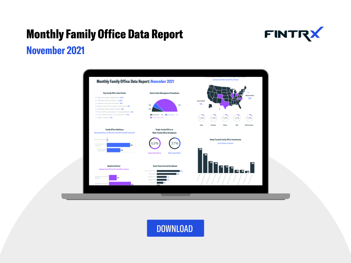 FINTRX Monthly Family Office Data Report: November 2021