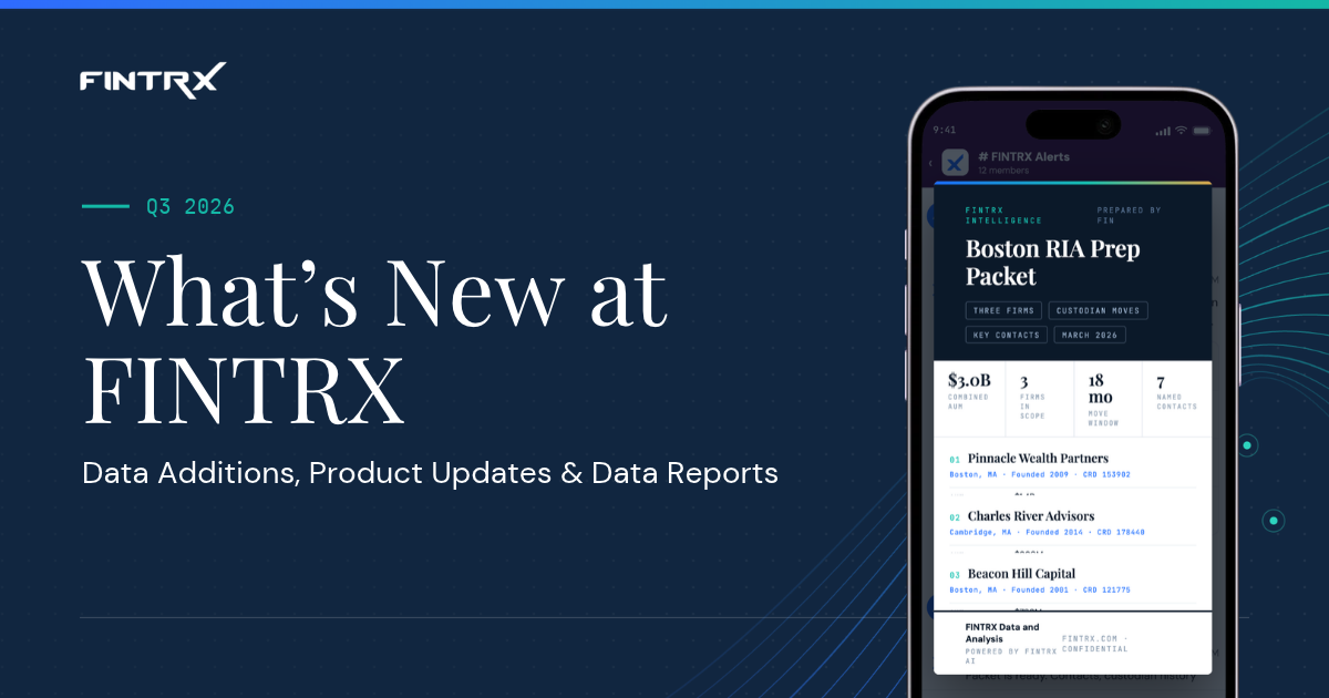 What's New at FINTRX | Q3 2026